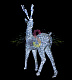 Акриловые фигуры 3D Благородные олени, 2 фигуры, белые, 24В, с трансформатором