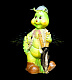 Светодиодная фигура из стекловолокна Гусеница с ножницами, 80 см, 24В, с трансформатором, IP65