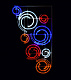 Светодиодная консоль "Галактика", 200х120 см, мультицвет