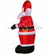 Надувная фигура 3D Дед Мороз приветствует, 180 см, 12В, с компрессором и адаптером, Neon-Night