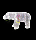 Акриловая фигура 3D Полярный медведь, 112х58 см, 400 LED, 24В, с трансформатором, Neon-Night