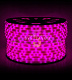 Светодиодный дюралайт, Ø 13мм, 220В, 2W, 36 led/м фиксинг, розовый, шаг 1м, 100м, молочный, Rich Led
