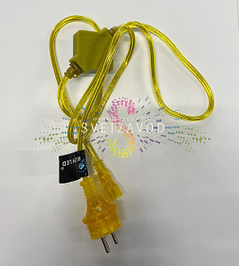 Блок питания универсальный 220В, 2А, для мерцающих гирлянд Стринг Лайт, золотой, Rich Led