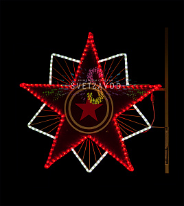 Светодиодная консоль к 9 мая "Орден ВОВ №1" 90х90 см