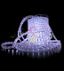 Светодиодный дюралайт, 11х18мм, 220В, 2W, 36 led/м, фиксинг, белый, 100м