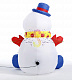 Надувная фигура 3D Снеговик сидит, 120 см, 12В, с компрессором и адаптером