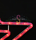 Светодиодная звезда 55х54см, красная, фиксинг, 60 LED, 220B, IP65