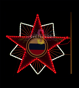 Светодиодная консоль к 9 мая "Орден ВОВ №3" 90х90 см