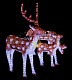 Акриловая фигура 3D Олень мама коричневая, 82х116 см, 2850 LED, 24В, с трансформатором, Neon-Night