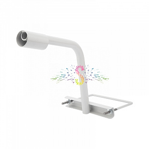 Кронштейн для консольный светильников на опору с хомутом, 62,5х46х28см Ø5,1см, белый