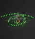Светодиодный дюралайт, 13,5х15,5мм, 220В, 2W, 36 led/м, фиксинг, зеленый, 100м