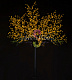 Светодиодное дерево Сакура, 2,5 м, Ø2 м, желтое, 24B, 1728LED, IP65