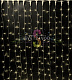 Светодиодный дождь Водопад, 3х2м, теплый белый, чейзинг, прозрачный ПВХ, 24В, IP54, Rich Led
