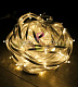 Клип Лайт 12В, фиксинг, теплый белый, 135 LED, 20м, прозрачный ПВХ, с защитным колпачком, IP65