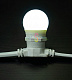 Декоративная лампа, Е27, 5 LED, 1Bт, Ø40мм, белая