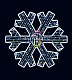 Светодиодная Снежинка, 125x120см, белая, фиксинг, 220В, IP65, Neon-Night