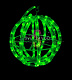 Светодиодный шар из дюралайта Ø 30 см, зеленый, 220В, IP65