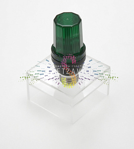 Строб-лампа светодиодная, зеленая, 21 LED, 220В, цоколь Е27