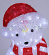 Акриловая фигура 3D Медвежонок в красном колпаке, 56 см, 200 LED, 24В, с трансформатором, Neon-Night