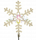 Светодиодная Снежинка, 95см, теплая белая, фиксинг, 220В, IP65, Neon-Night