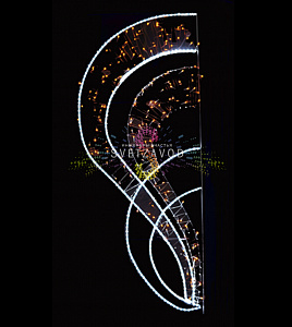 Светодиодная консоль "Прованс", 165х70 см