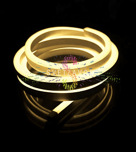 Светодиодный гибкий неон, теплый белый, 8х16мм, 120SMD2835, 220В, IP65, 50м, Rich Led