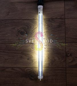 Тающая сосулька для Белт лайта, белая, 50cм, двусторонняя, 220В, 96 LED, Е27, IP65, Neon-Night