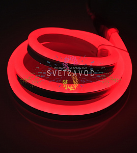 Светодиодный гибкий неон, красный, 8х18мм, 120SMD2835, 24В, IP65, 50м