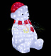 Акриловая фигура 3D Медвежонок в красном колпаке, 56 см, 200 LED, 24В, с трансформатором, Neon-Night