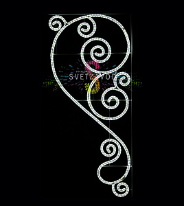 Светодиодная консоль "Винтаж", 200х90 см, белая