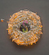 Клип Лайт 12В, мерцающий, YF,  желтый, 667 LED, 100м, прозрачный ПВХ, с защитным колпачком, IP64