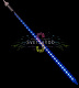 Светодиодная Тающая сосулька Метеор, синяя, 80см, 24В, 96LED, IP65, без блока питания