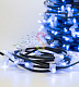 Клип Лайт 12В, фиксинг, синий, 665 LED, 100м, темно-зеленый ПВХ, IP65, Neon-Night