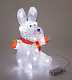 Акриловая светодиодная фигура 3D Олененок в шарфе, 20х17х30 см, 24 LED, на батарейках, Neon-Night