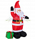 Надувная фигура 3D Дед Мороз с подарком, 120 см, 12В, с компрессором и адаптером, Neon-Night