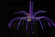 Световой фейерверк "Магнолия", 2,6х3х2,8м, мульти, 12В, 48 лучей