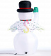 Надувная фигура 3D Снеговик приветствует, 180 см, 12В, с компрессором и адаптером