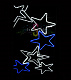 Светодиодная консоль "Созвездие Лира" 215х105 см, белая, синяя