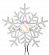 Светодиодная Снежинка, 60см, синяя+белая, с контроллером, 220В, IP65, Neon-Night