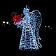 Светодиодная фигура "Ангел", 170 см, белая, красная