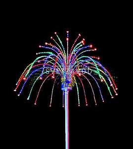 Узнать выгодную цену и условия опта! Световой фейерверк "Магнолия", 2,6х2,2м, мульти, 24Вт, 48 лучей