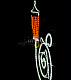Светодиодная консоль "Фонарь", 140х120 см, белая, желтая