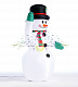 Надувная фигура 3D Снеговик приветствует, 180 см, 12В, с компрессором и адаптером