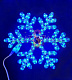 Светодиодная Снежинка, 40см, синяя, фиксинг, 220В, IP65, Riсh Lеd